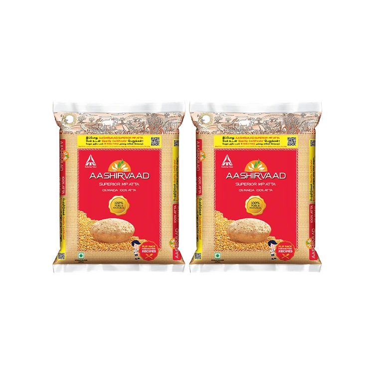 Aashirvaad Superior MP Atta (100% Atta, 0% Maida) - Pack of 2 (Godihittu)