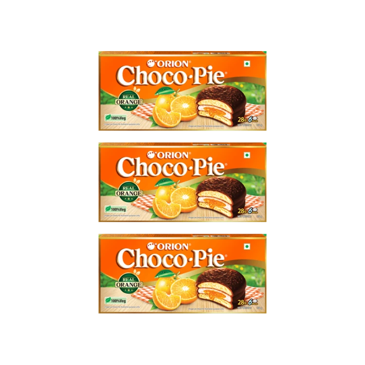 Orion Orange Choco Pie - Pack of 3