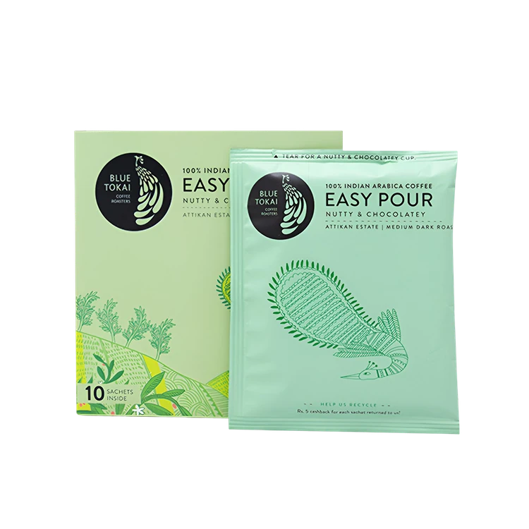 Blue Tokai Nutty & Chocolatey Coffee Bags Easy Pour