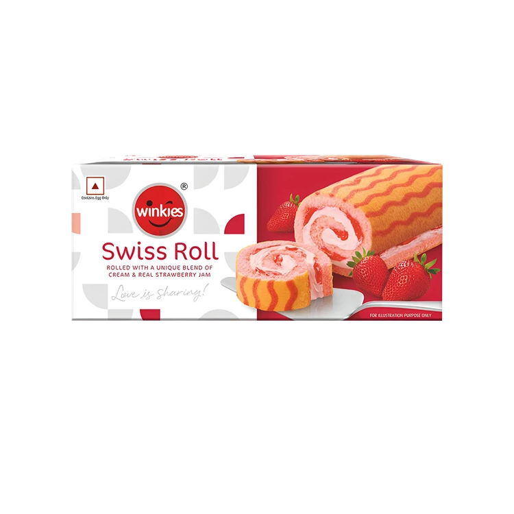 Winkies Strawberry Swiss Roll