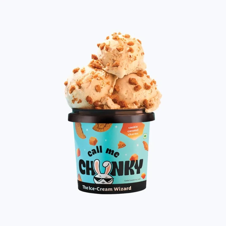 Call Me Chunky Cookie Caramel Charms Ice Cream Cup