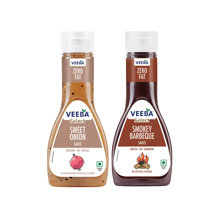 Veeba Sweet Onion Sauce +  Smokey Barbeque Sauce Combo