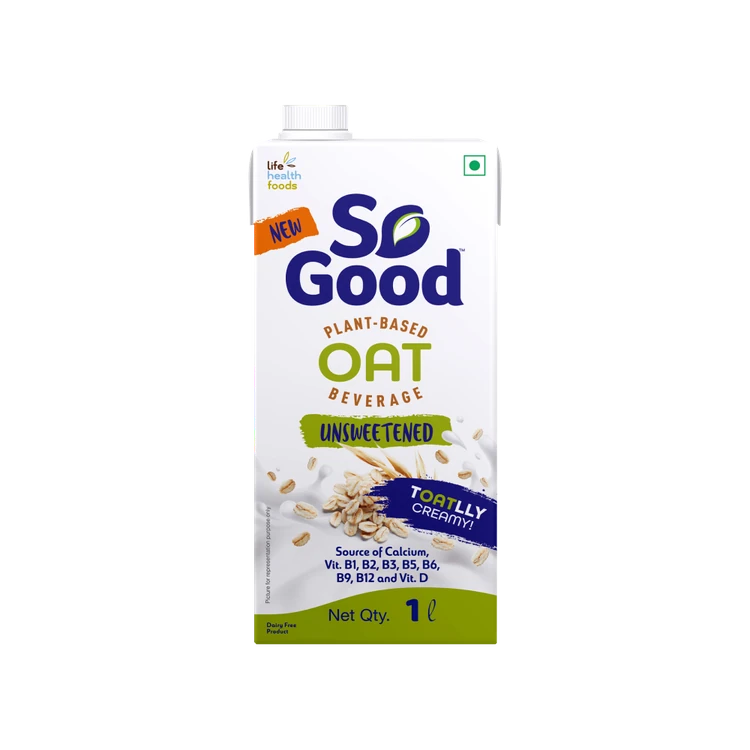 So Good Unsweetened Plant Based Oat Beverage