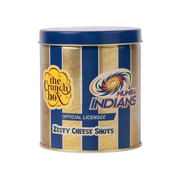 The Crunch Box Mumbai Indians Zesty Cheese Shots Popcorn