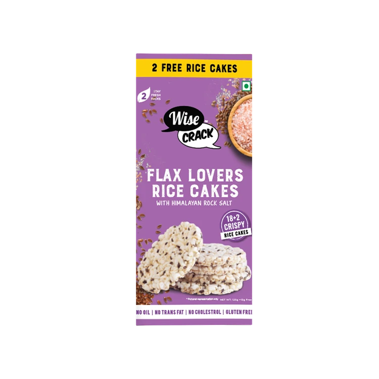 Wise Crack Organic Flax Lovers Rice Cake