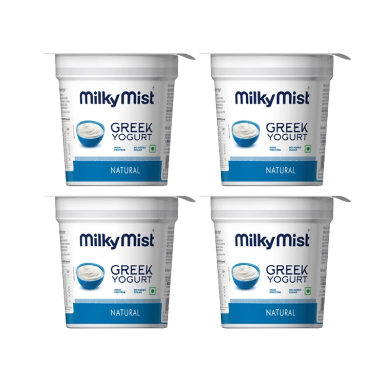 Milky Mist Natural Greek Yogurt - Pack of 4