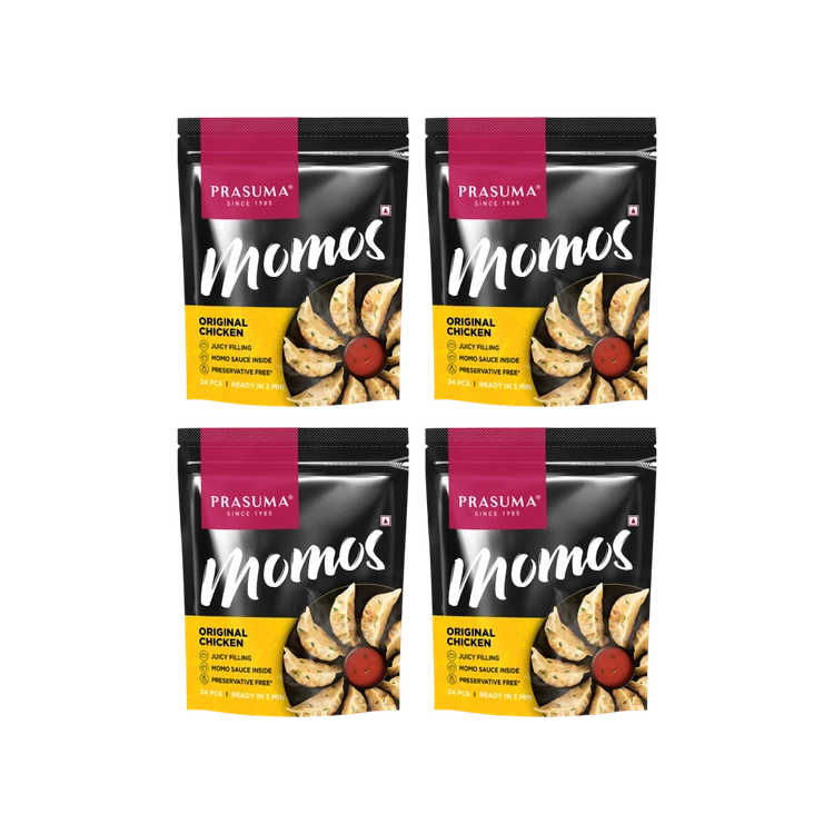 Prasuma Original Chicken Momos - Pack of 4