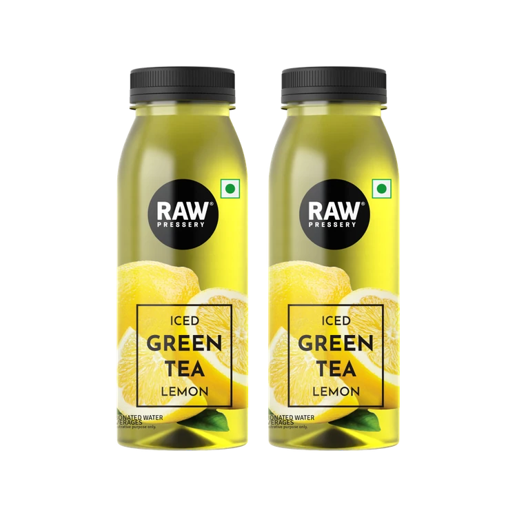Raw Pressery Iced Green Tea (Lemon) - Pack of 2