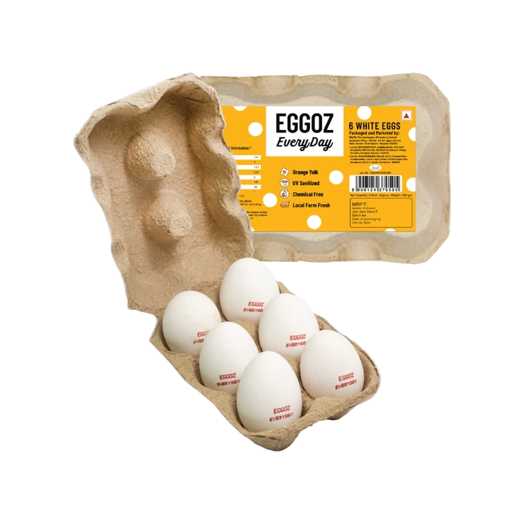 Eggoz Every Day White Protein Rich Eggs - 6 pieces