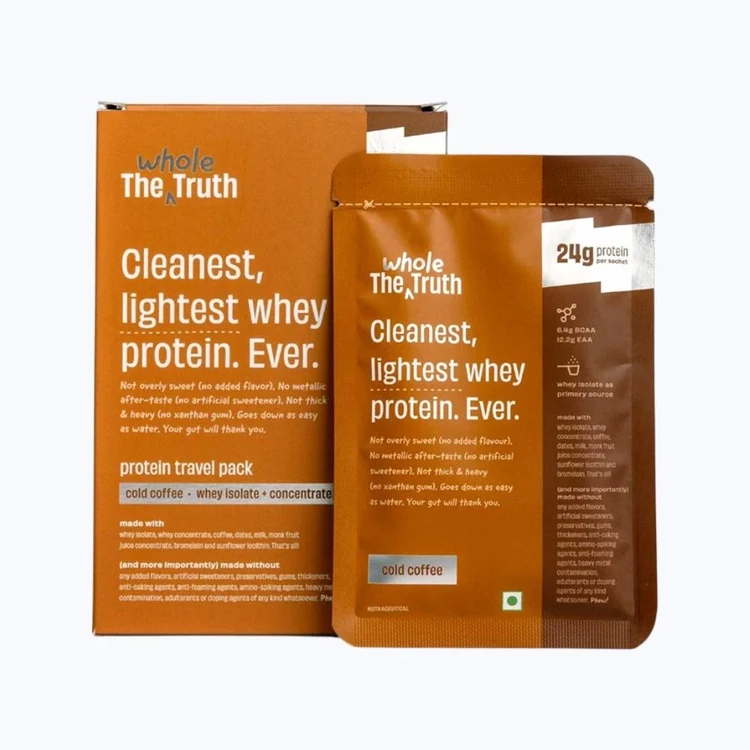 The Whole Truth Cold Coffee Whey Protein Sachets