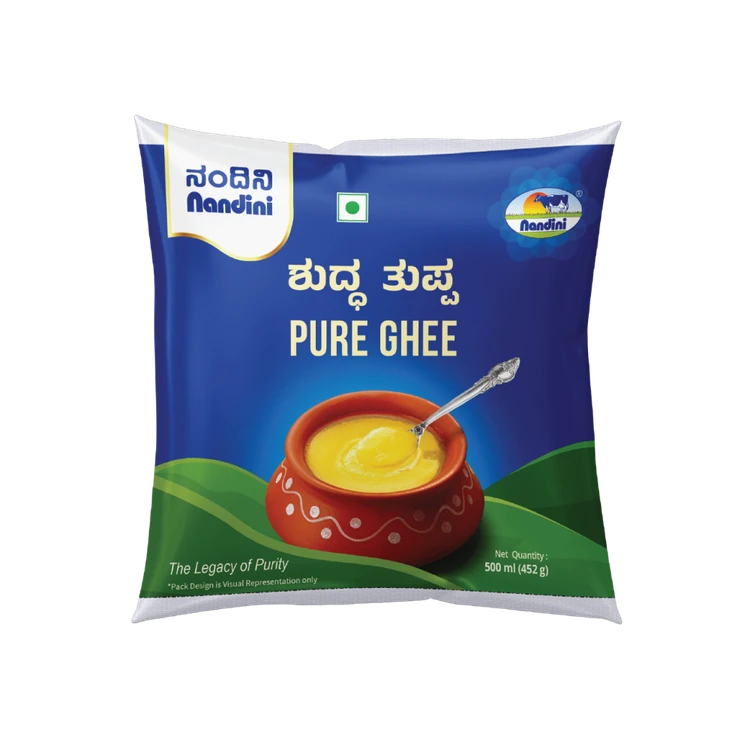 Nandini Pure Cow Ghee (Pouch) (Hasuvina Tuppa)