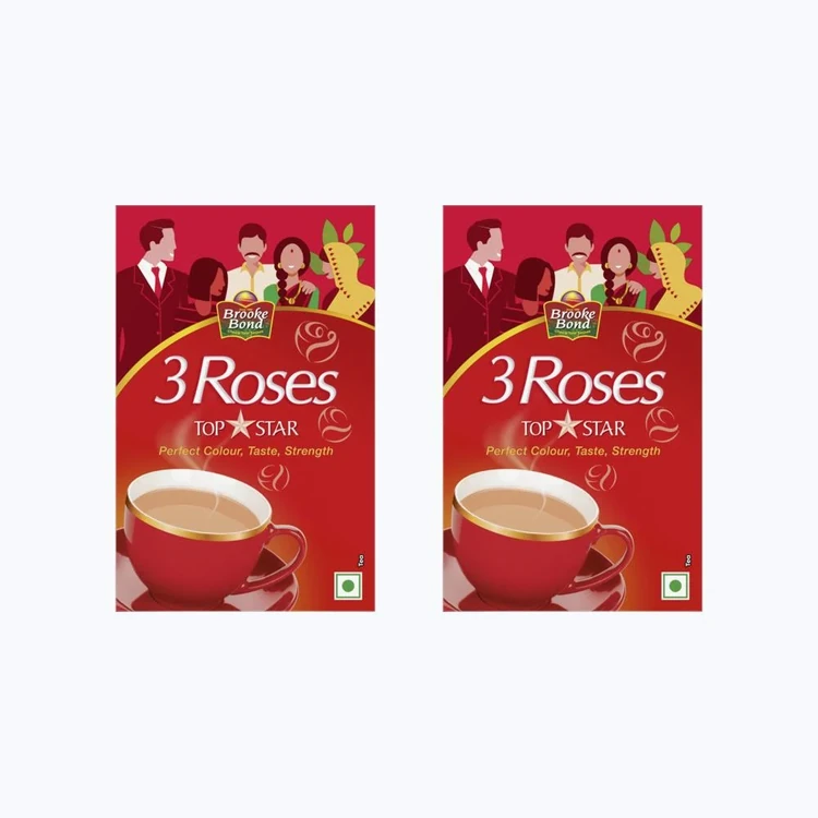 Brooke Bond 3 Roses Tea - Pack of 2