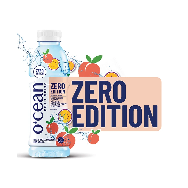 O'cean Zero Edition Peach & Passion Fruit Flavoured Water