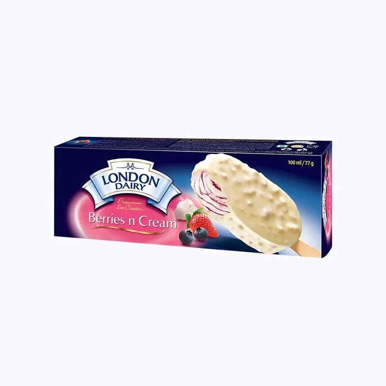 London Dairy Berry's & Cream Ice Cream Stick