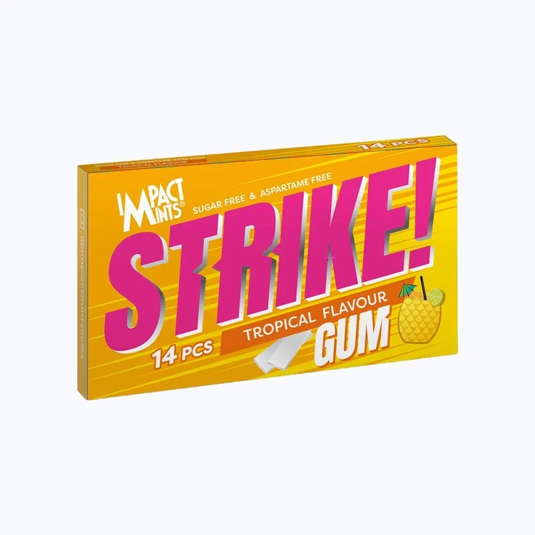 Impact Strike Tropical Chewing Gum