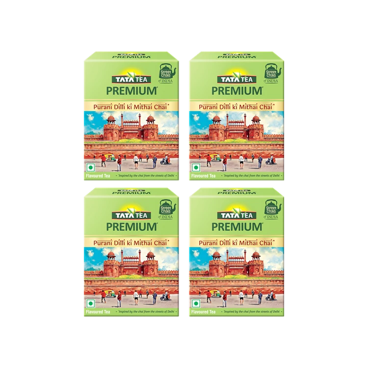 Tata Tea Premium Purani Dilli Ki Mithai Chai - Pack of 4