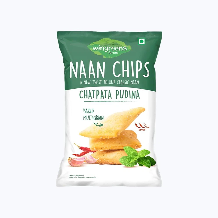 Wingreens Farms Chatpatta Pudina Naan Chips