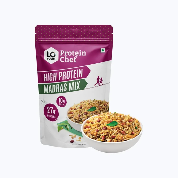 Protein Chef Madras Mixture Namkeen High Protein Healthy Snacks
