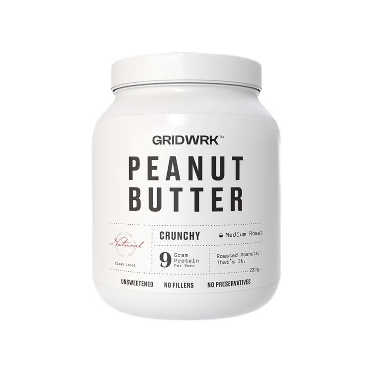 Gridwrk Natural Crunchy Peanut Butter