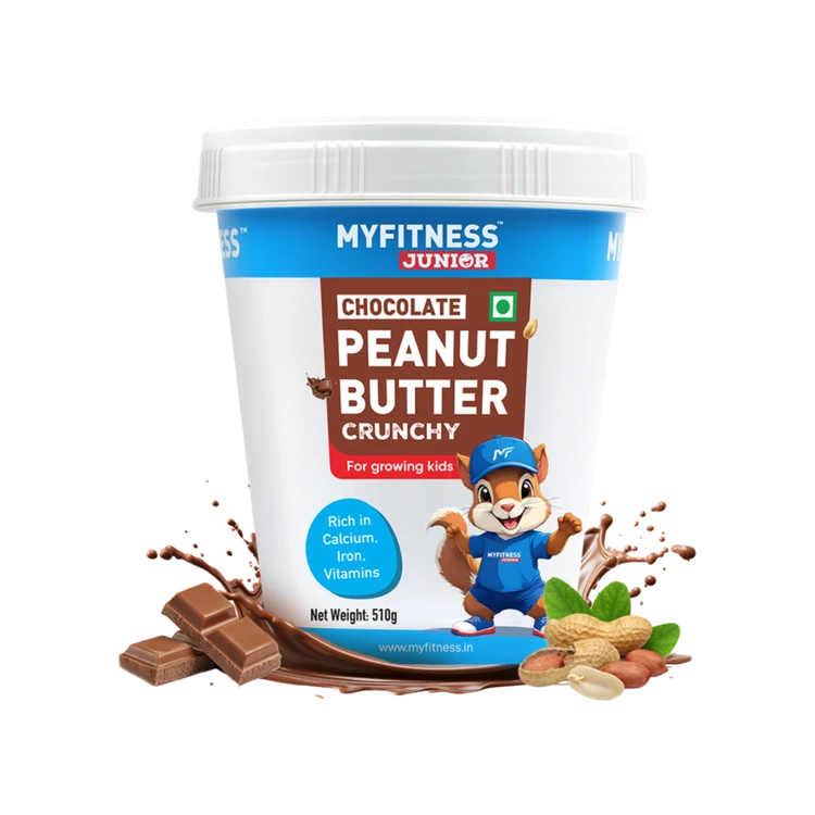 MyFitness Junior Chocolate Crunchy Peanut Butter Spread for Kids