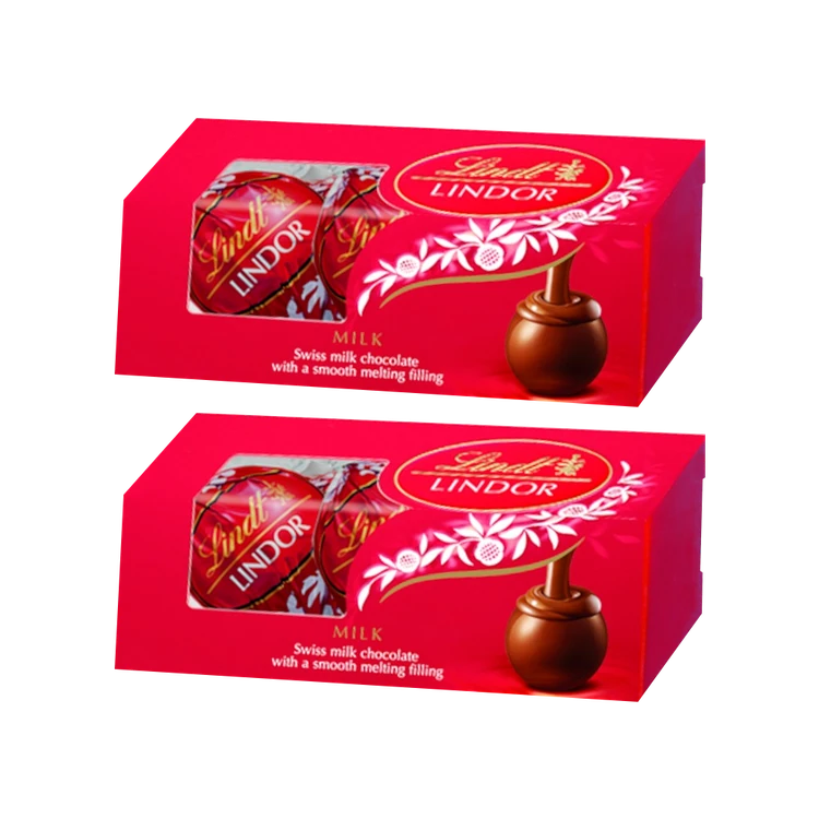 Lindt Lindor Milk Chocolate Gift Pack - Pack of 2