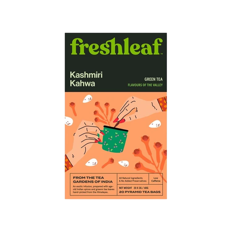 Freshleaf Kashmiri Kahwa Green Tea Bags