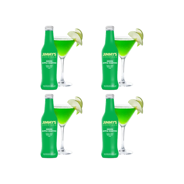 Jimmy's Green Apple Martini Cocktail Mix - Pack of 4