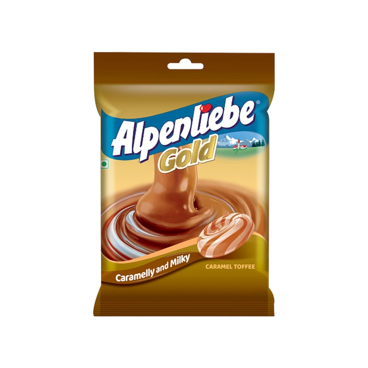 Alpenliebe Gold Caramel and Milky Candy (46 Pieces)