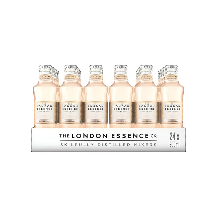 The London Essence co. White Peach & Jasmine Soda Water - Pack of 24