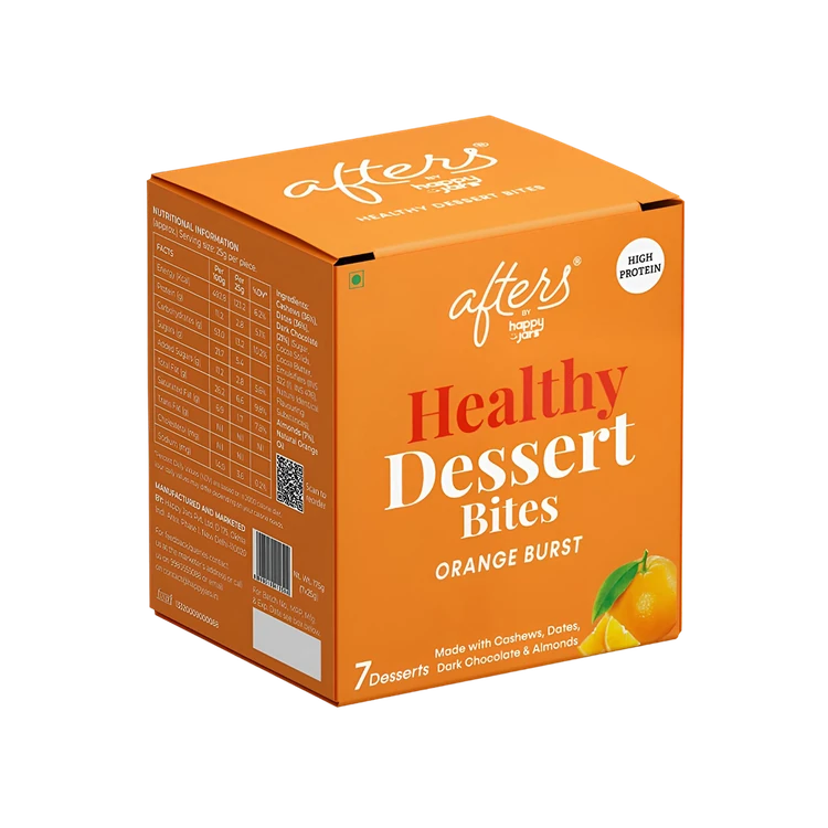 Happy Jars Orange Burst Healthy Dessert Bites