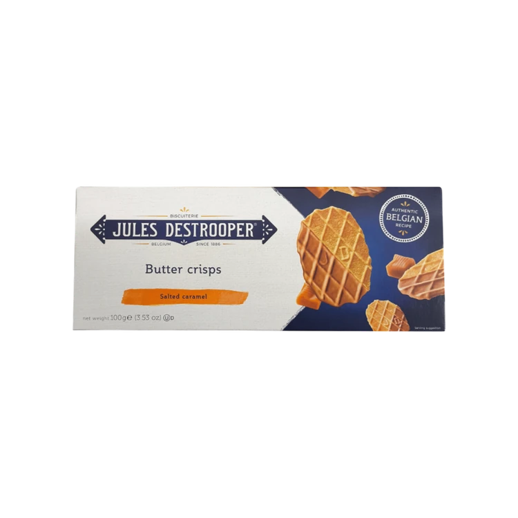Jules Destrooper Butter Crisps Salted Caramel Waffle Cookies