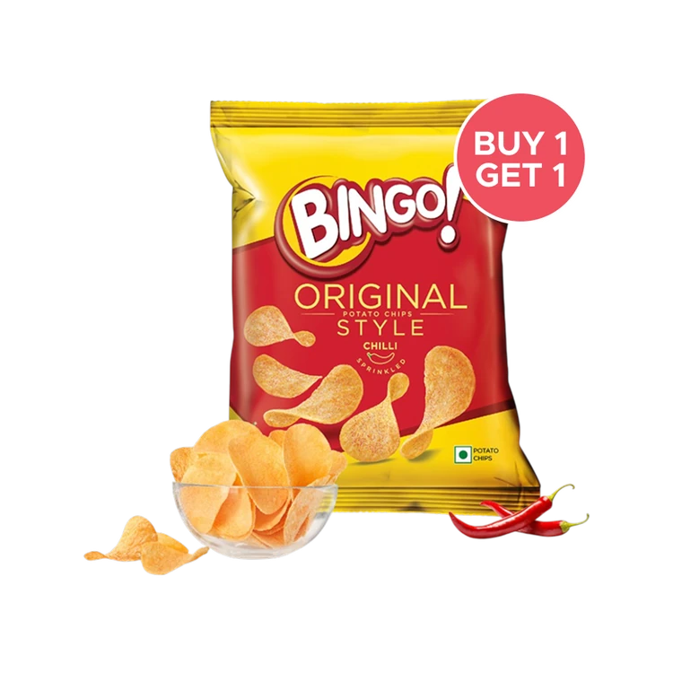 Bingo Original Style Chilli Sprinkled Potato Chips - Buy 1 Get 1 Free
