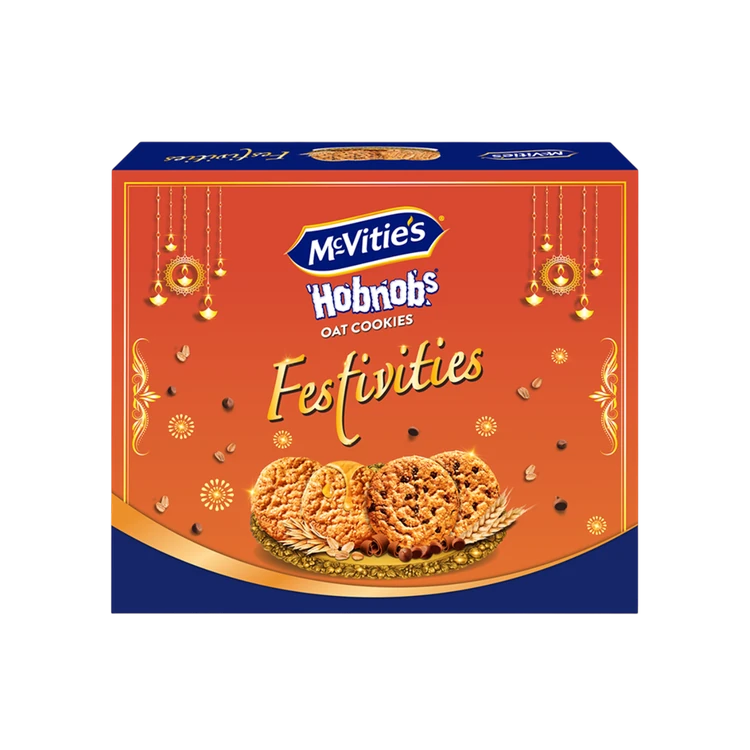 McVitie's Festivities Hobnobs Oats & Choco Chips Biscuits Gift Pack