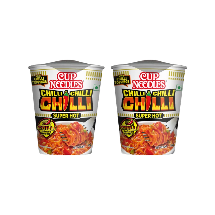 Nissin Super Hot Chilli Cup Noodles - Pack of 3