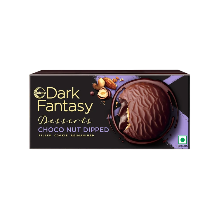 Sunfeast Dark Fantasy Desserts Choconut Dipped Cookies