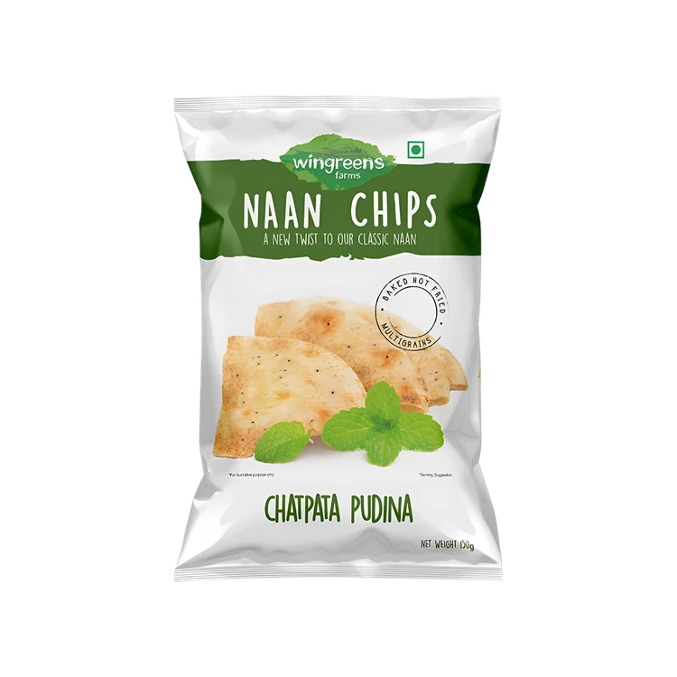 Wingreens Farms Chatpatta Pudina Naan Chips