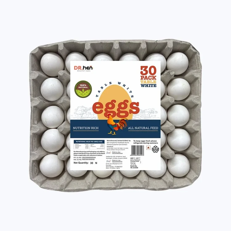 Table White White Eggs