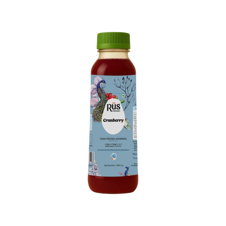 Rus Organic Cranberry Cold Pressed Juice