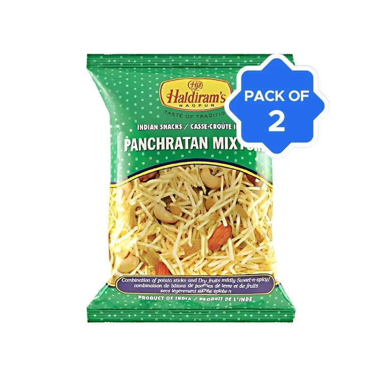 Haldiram's Nagpur Panchratan Mixture Namkeen - Pack of 2