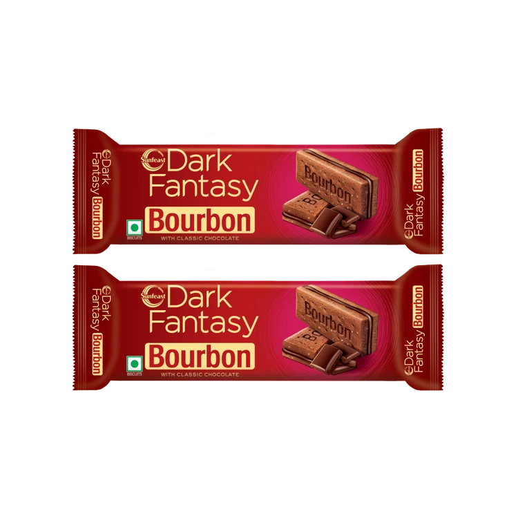 Sunfeast Bourbon Dark Fantasy Biscuit - Pack of 2