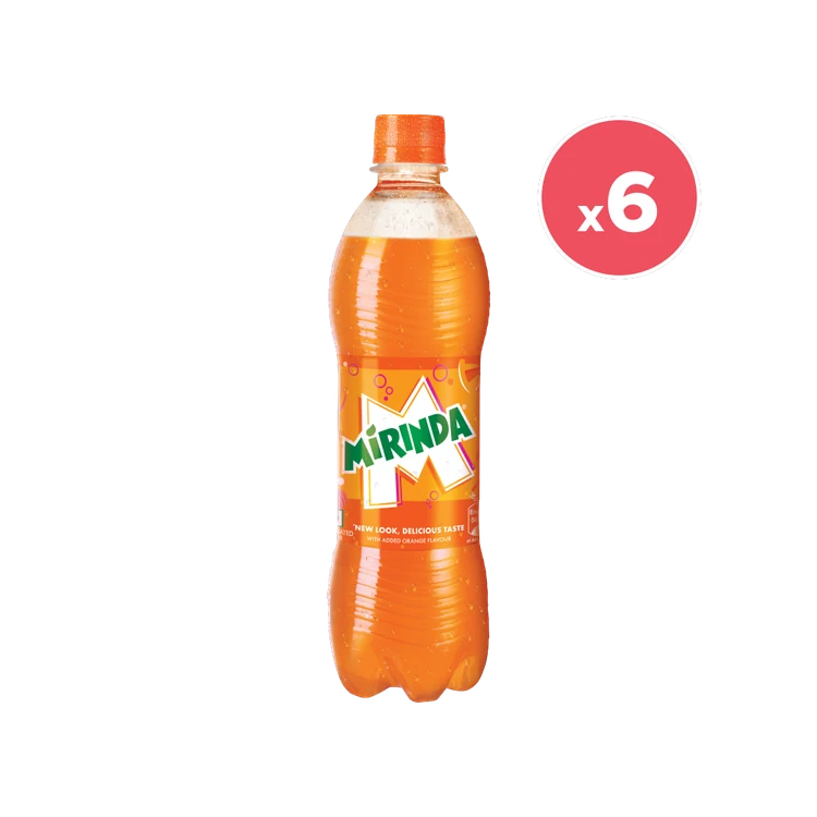 Mirinda Orange Soft Drink - Pack of 6