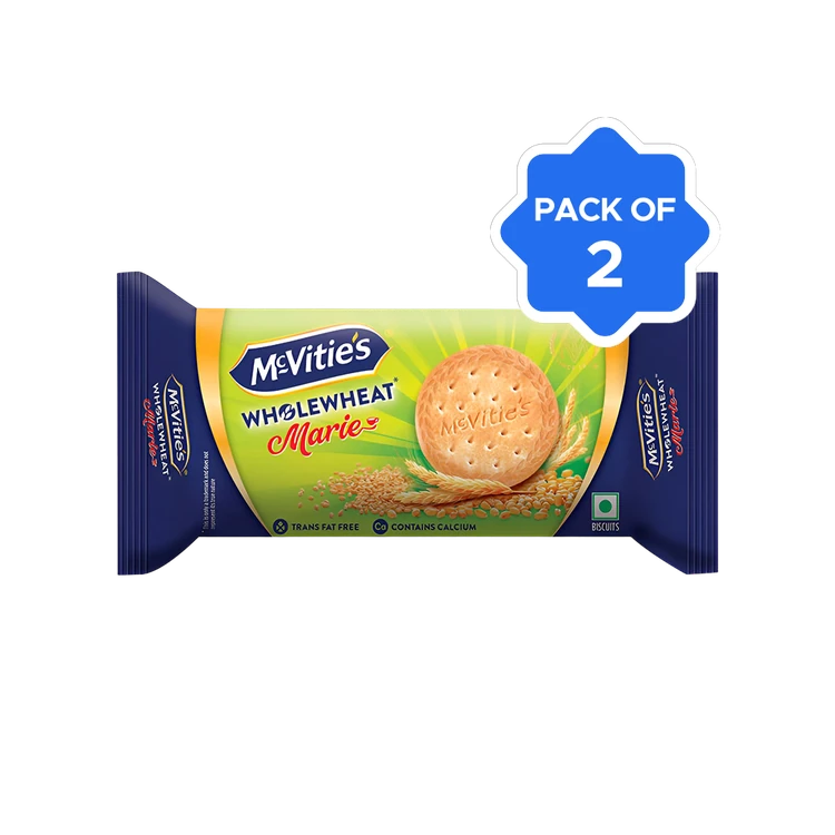 McVitie's Whole Wheat Marie Biscuits - Pack of 2