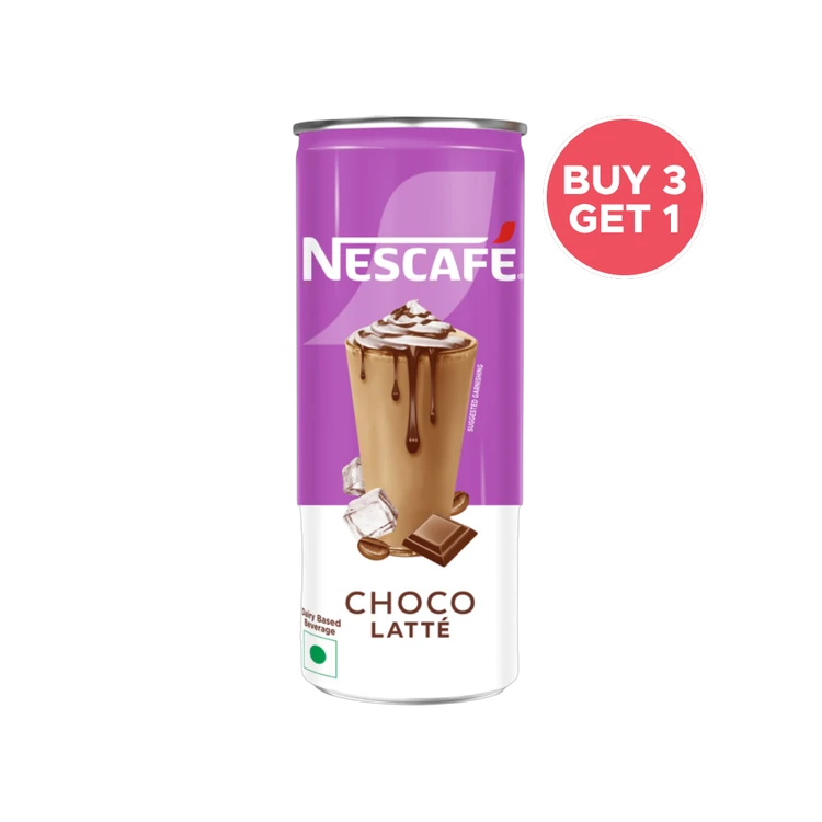Nescafe Cafe Style Cold Coffee, Choco Latte - Buy 3 Get 1 Free