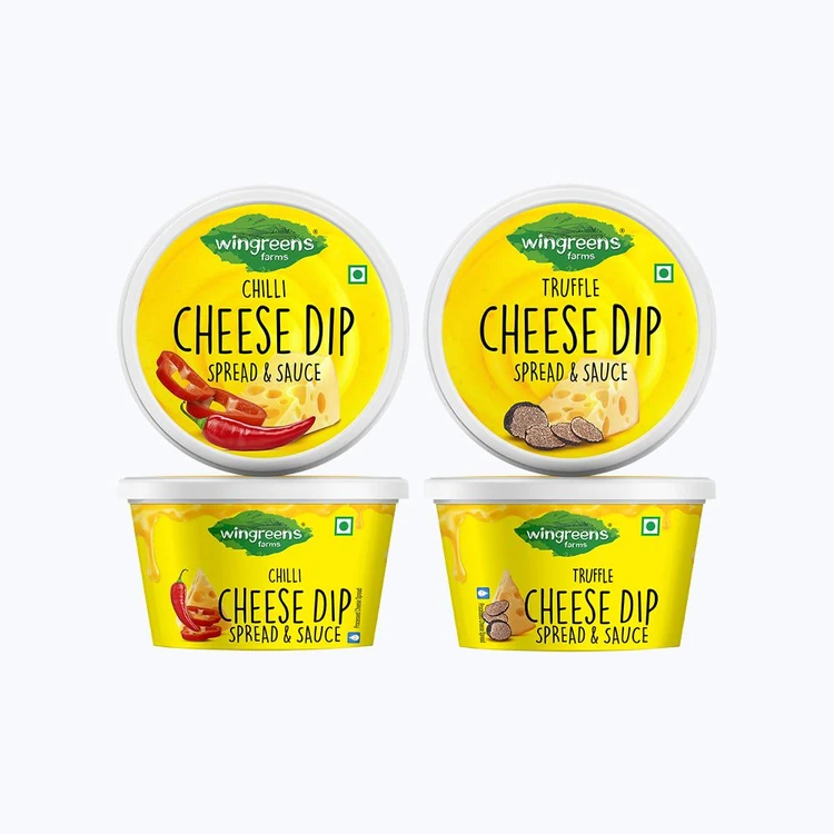 Wingreens Farms Chilli Cheese Dip +  Truffle Cheese Dip Combo