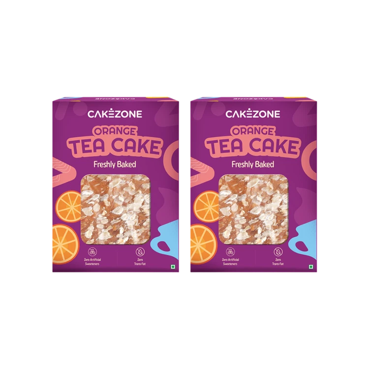 CakeZone Orange Teacake - Pack of 2