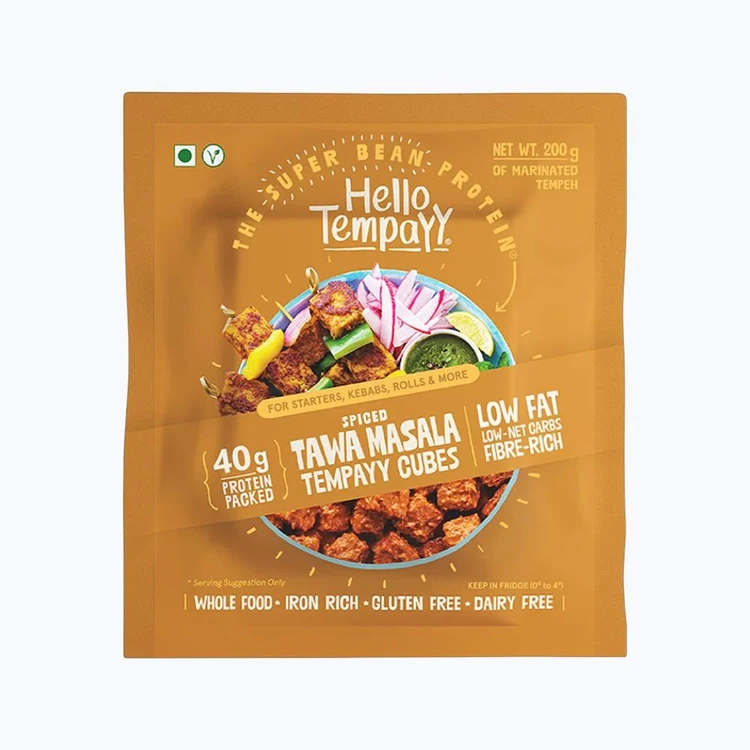 Hello Tempayy 40g Protein Masala Tempeh Cubes