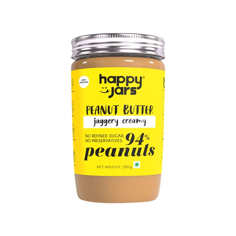 Happy Jars Jaggery Creamy Peanut Butter