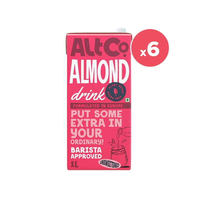 Alt Co Almond Beverage Unsweetened - Pack of 6