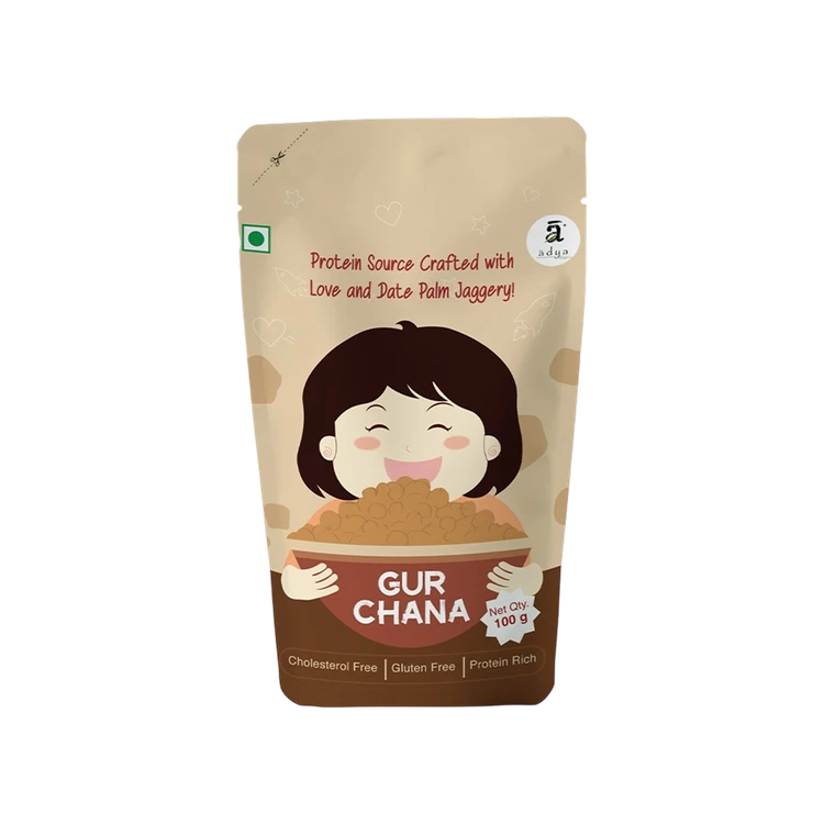 Adya Organics Gur Chana