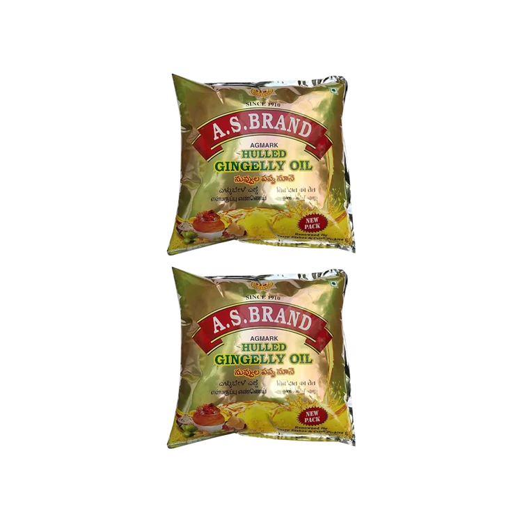 A.S. Brand Sesame Oil - Pack of 2 (Ellu Enne)